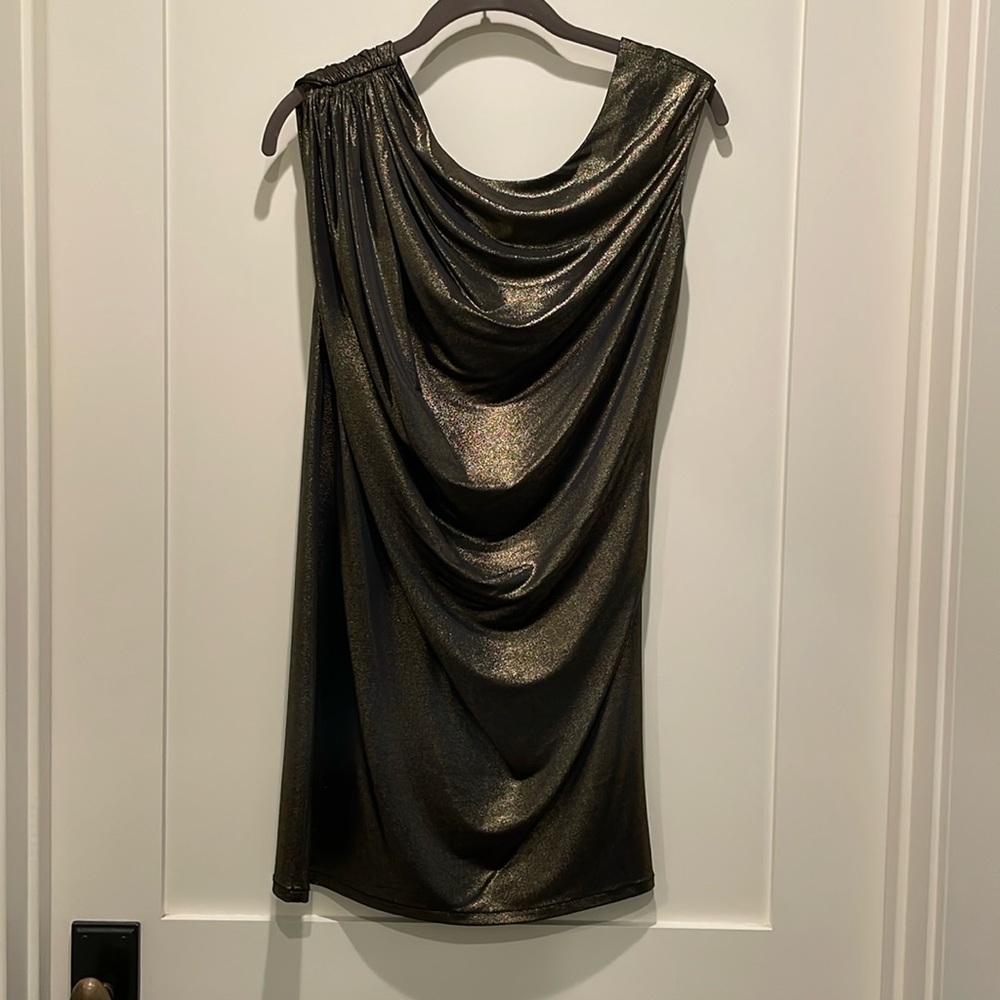 Aqua Dresses - Metallic Mini Dress